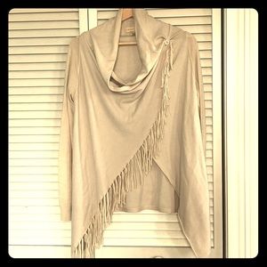 Cream colored cardigan/shawl